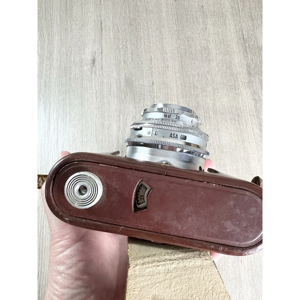 Vintage 1950s Voigtlander Vitomatic II West Germany Camera With Case Untested